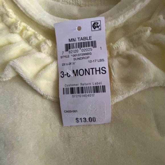 FIRST IMPRESSIONS girls SUNDROP TOP 3-6 MONTHS - Picture 4 of 4